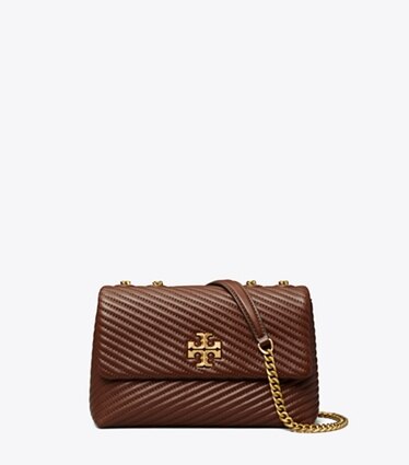 TORY BURCH: Kira bag in quilted leather - Lemon