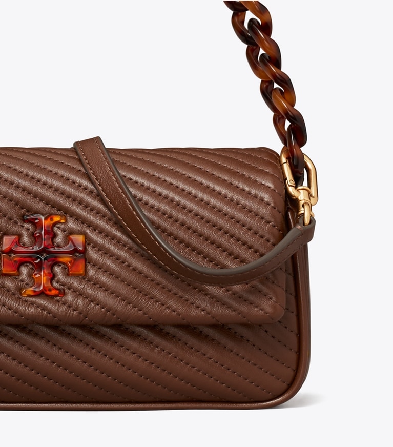 Tory Burch designer shoulder bags Small Kira Moto Quilt Flap Shoulder Bag in Tree Branch angle