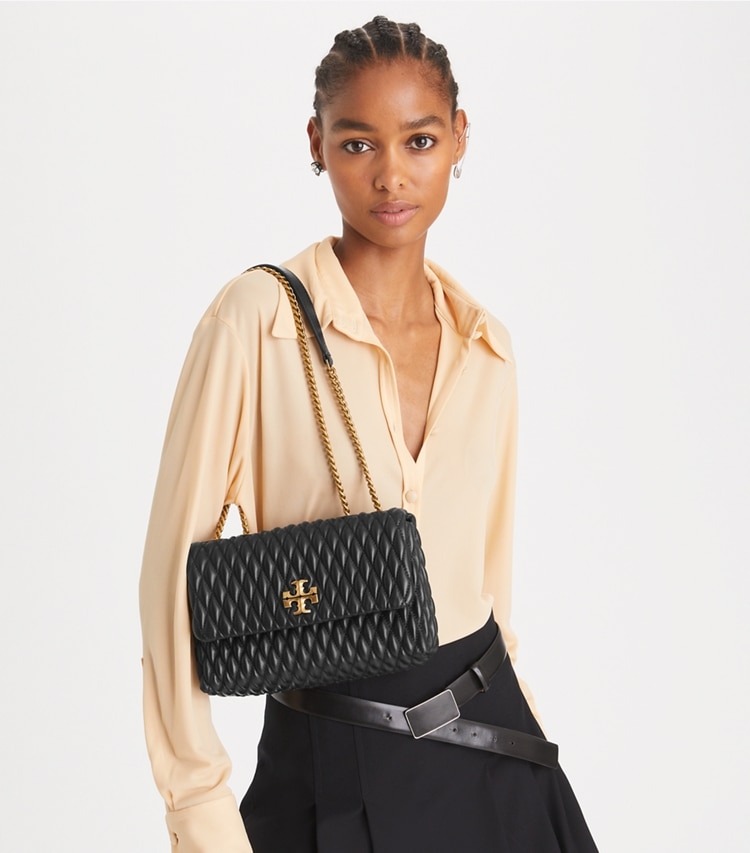 Kira Chevron Soft Convertible Shoulder Bag: Women's Designer Shoulder Bags  | Tory Burch