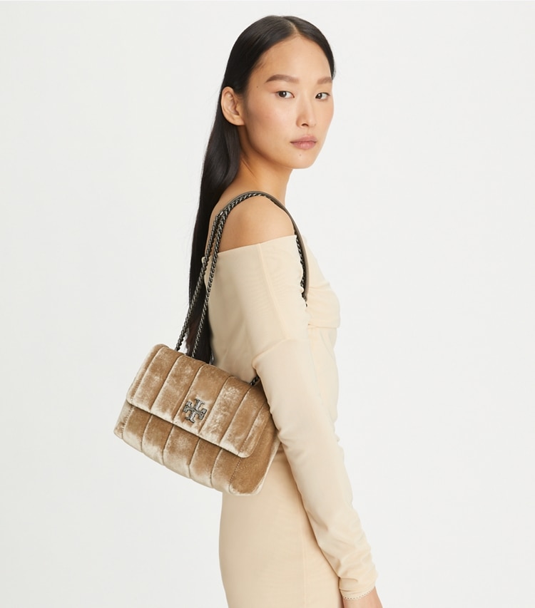 Small Kira Velvet Convertible Shoulder Bag: Women's Designer Shoulder ...