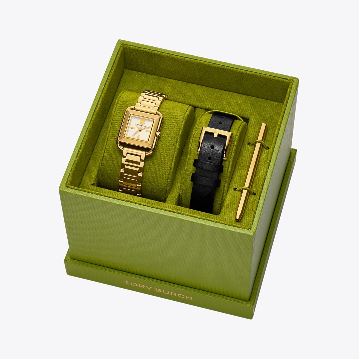 TORY BURCH ギフトボックス 時計とリングセット small-kira-watch-gift-set-
