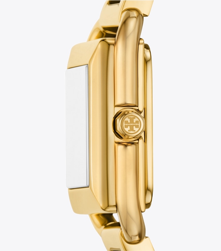 Tory Burch designer strap watches Small Kira Watch Gift Set in IVORY/GOLD/BLACK side