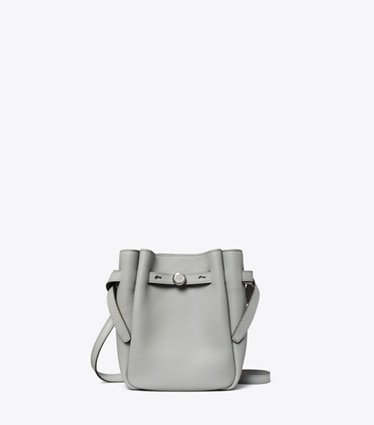 Tory Burch designer crossbody bags Small Leather Crossbody in Light Granite front
