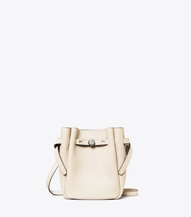 Tory Burch designer crossbody bags Small Leather Crossbody in Light Cream front