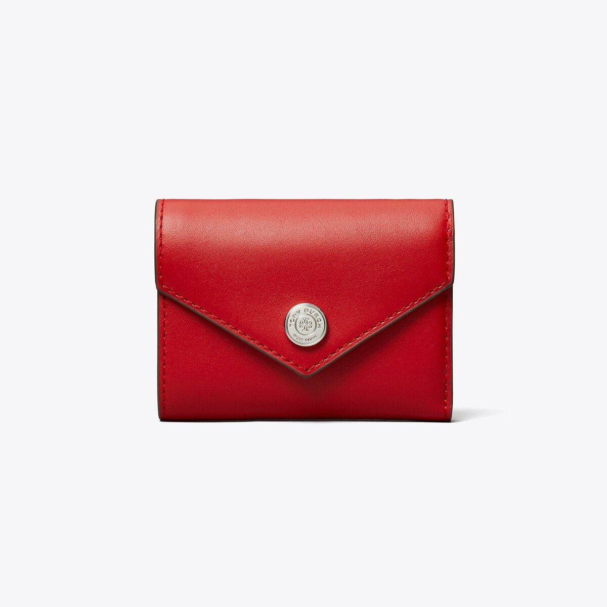 [RECTO] / ☆ RC CARD WALLET / SCARLET RED Small Leather Envelope Wallet: Women's Designer Wallets