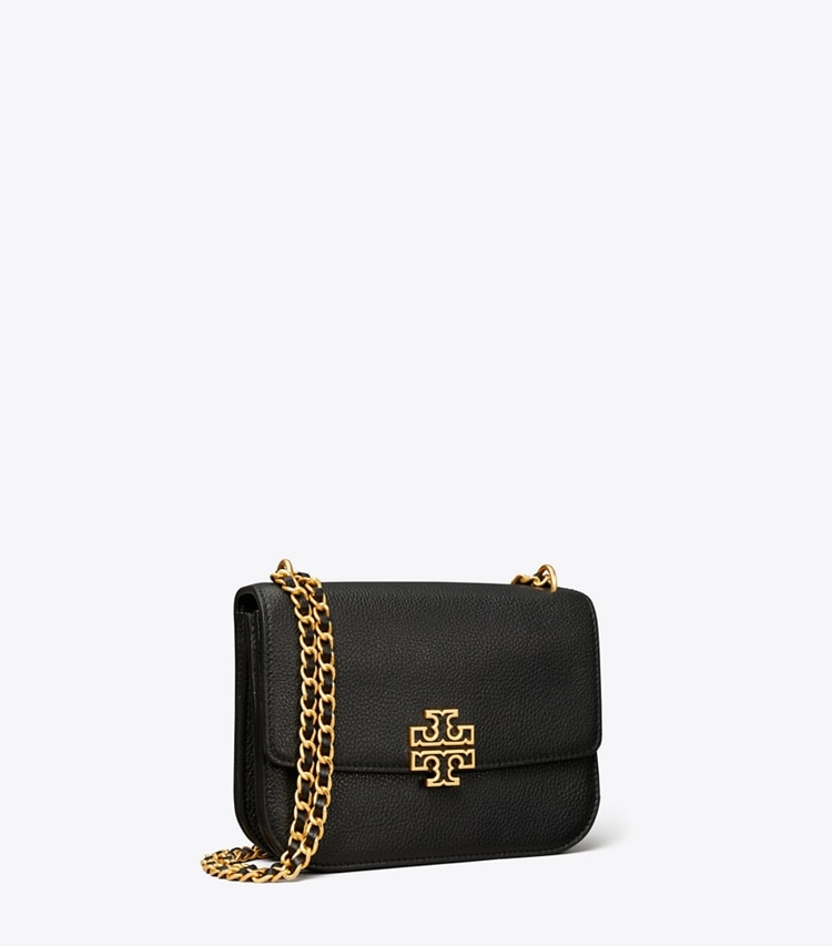 Tory Burch designer ショルダーバッグ スモール レザー ショルダーバッグ in Black angle