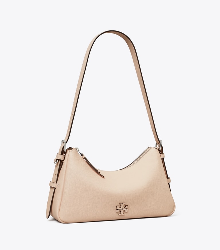 Tory Burch designer shoulder bags Small Leather Shoulder Bag in Soft Pink angle