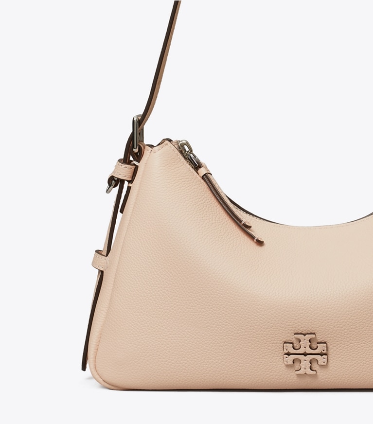 Tory Burch designer shoulder bags Small Leather Shoulder Bag in Soft Pink detail