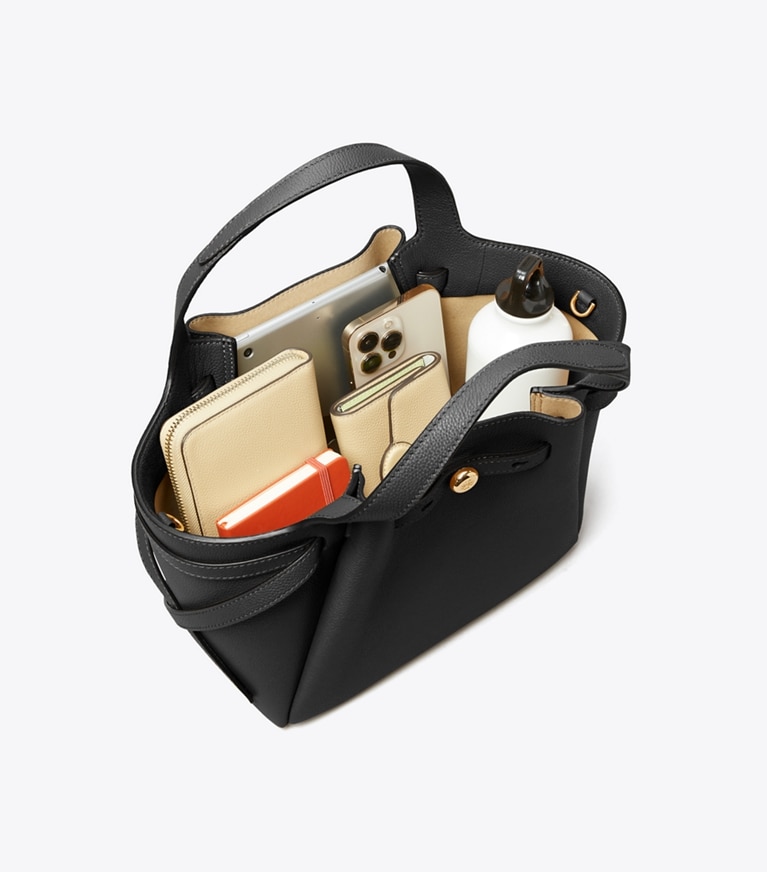 Tory Burch designer tote bags Small Leather Tote in Black additional