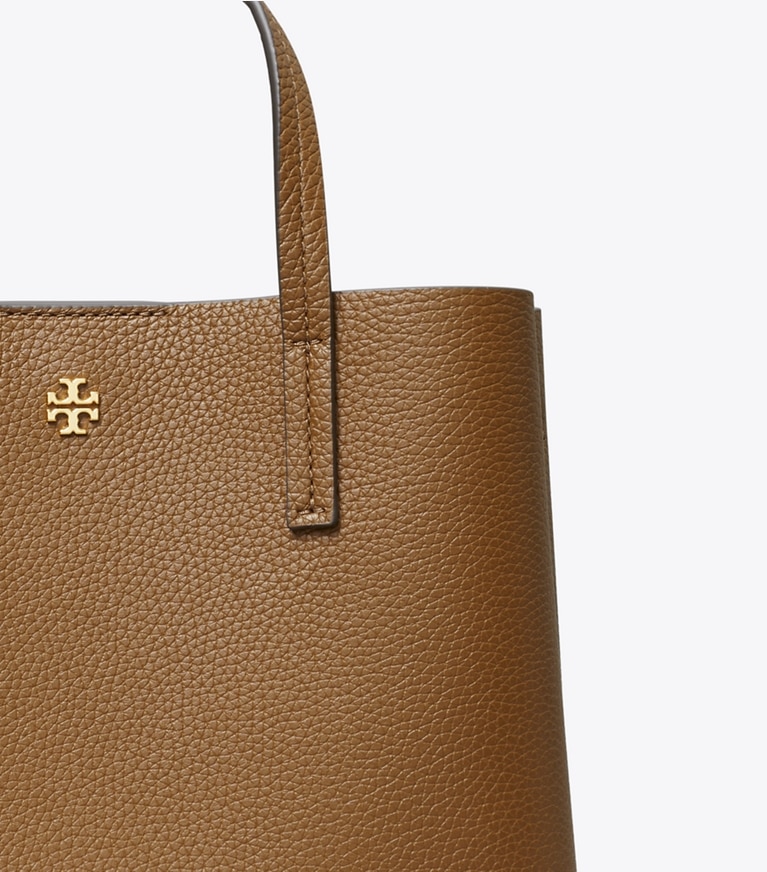 Tory Burch designer tote bags Small Leather Tote in CORTADO / CORTADO angle