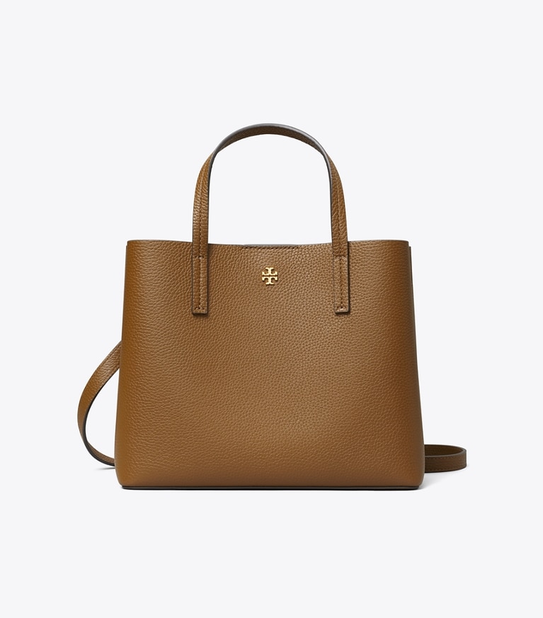 Tory Burch designer tote bags Small Leather Tote in CORTADO / CORTADO angle