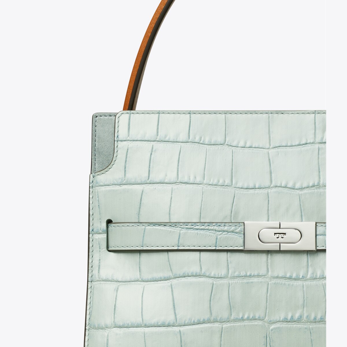 ハンドバッグ TORY BURCH SMALL LEE RADZIWILL CROC HANDBAG Mini Lee Radziwill Croc-Embossed Top-Handle Bag: Women's
