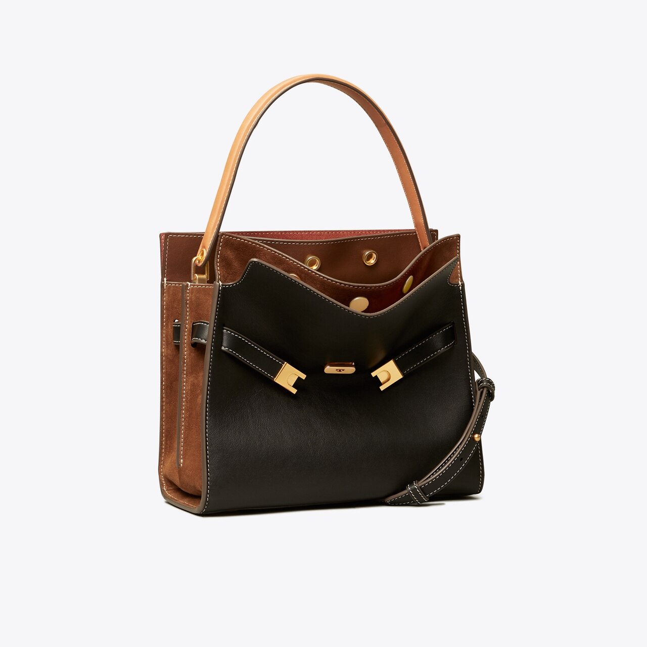 My new bag. She is gorgeous. Tory Burch small Lee Radziwill. The