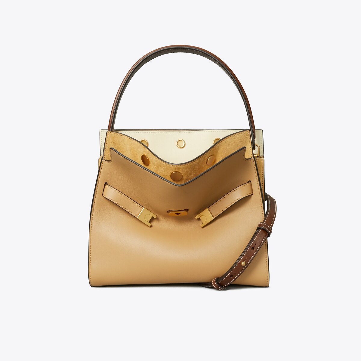 ショルダーバッグ・ポシェット Tory Burch FW25 PETIT LEE RADZIWILL (175603 200) Petite Lee Radziwill Double Bag: Women's Designer Crossbody