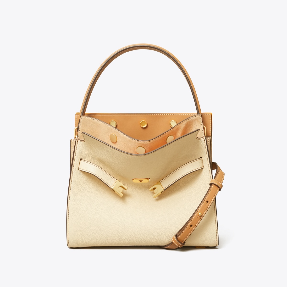 Small Lee Radziwill Pebbled Double Bag: Women's Designer Satchels