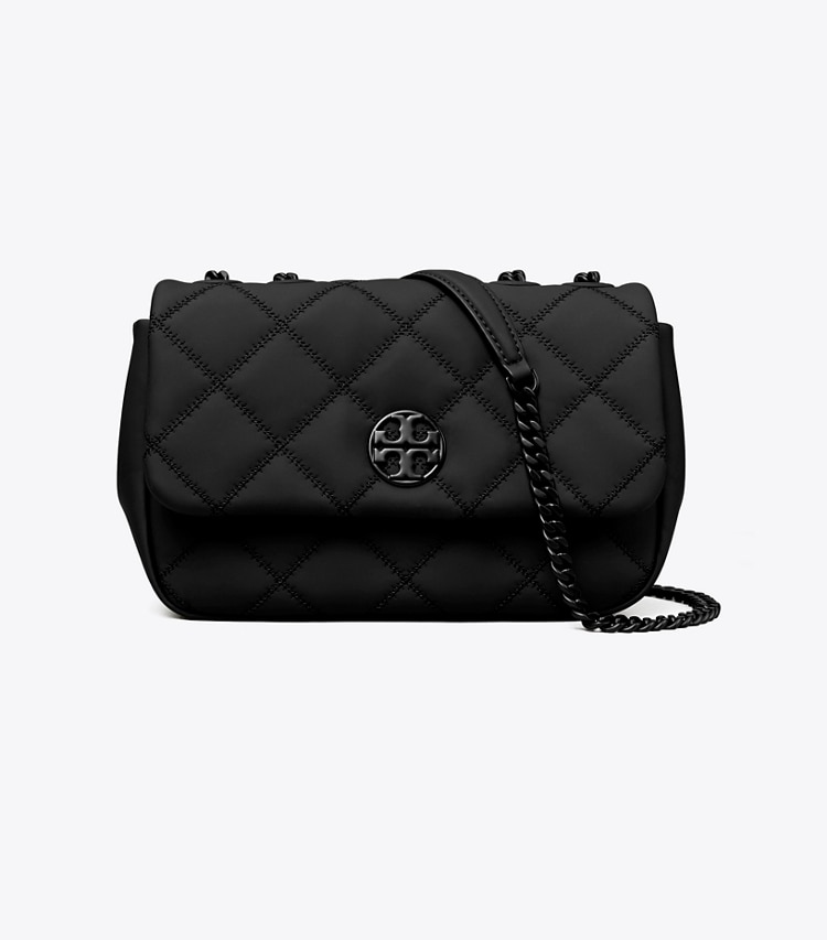 Tory Burch designer ショルダーバッグ マット スモール ショルダーバッグ in Black front