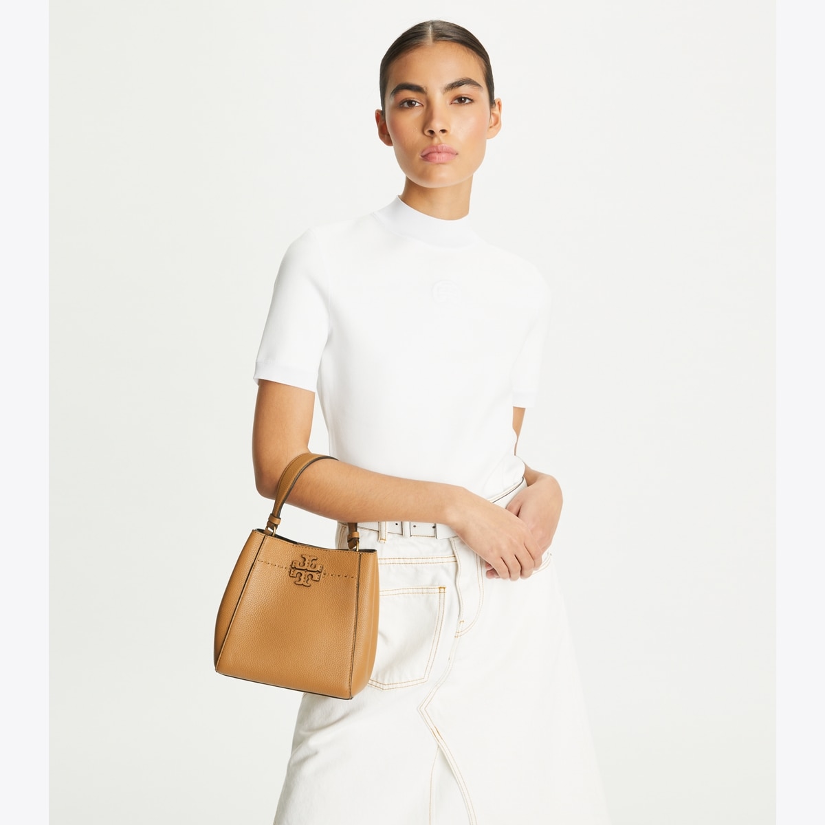 Small McGraw Bucket Bag: Women's Designer Crossbody Bags | Tory Burch