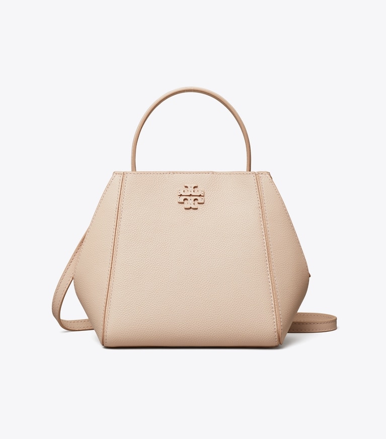 Tory Burch designer クロスボディバッグ マックグロー スモールバケットバッグ in Soft Pink angle