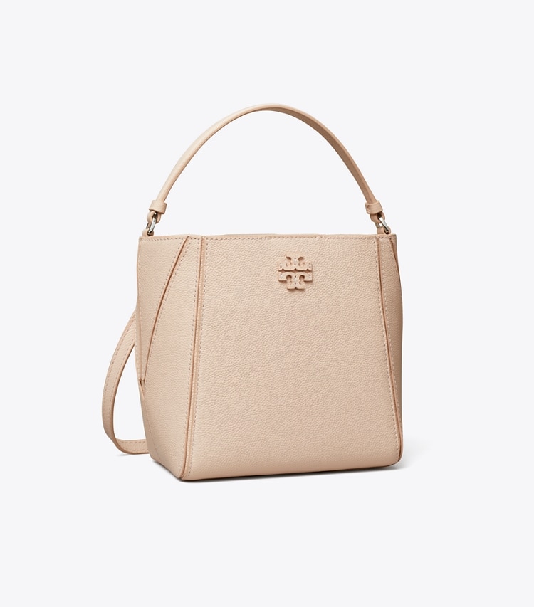 Tory Burch designer クロスボディバッグ マックグロー スモールバケットバッグ in Soft Pink angle
