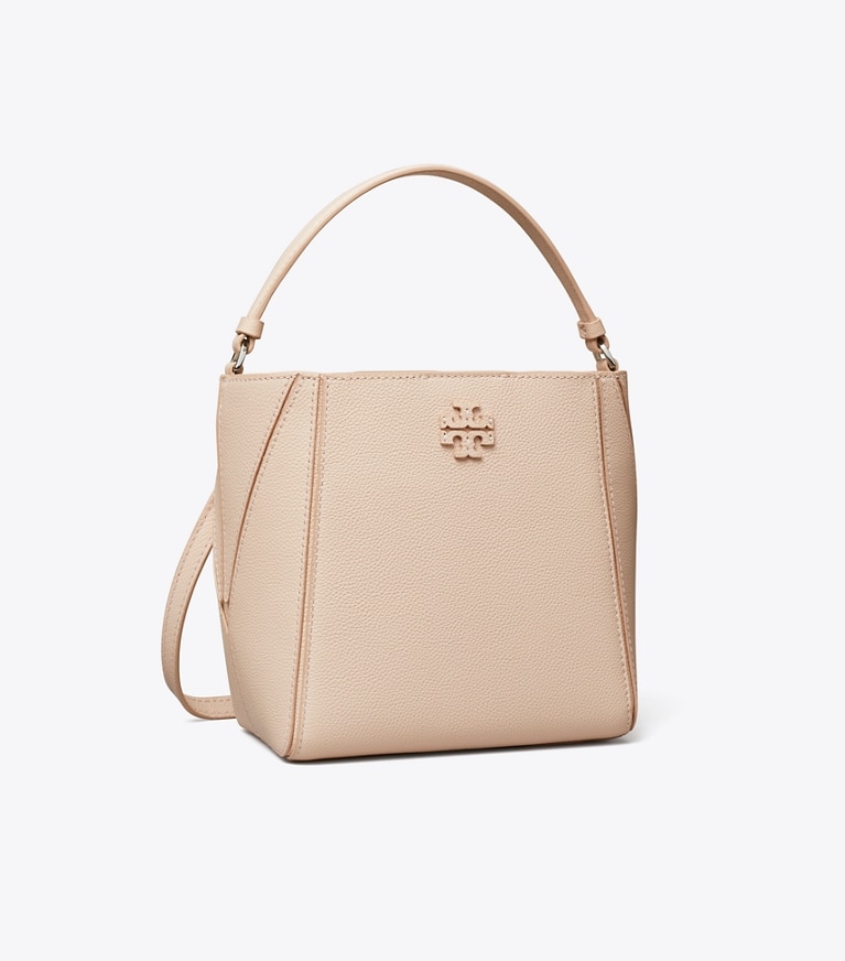 Tory Burch designer クロスボディバッグ マックグロー スモールバケットバッグ in Soft Pink angle