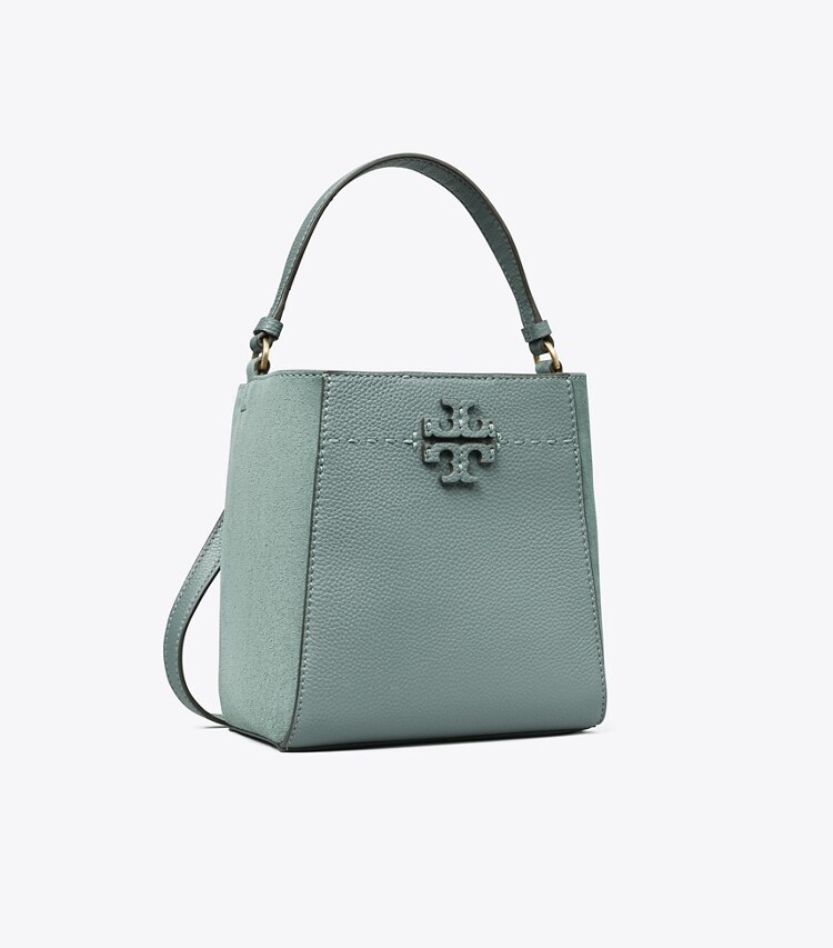 Tory Burch designer crossbody bags Small McGraw Bucket Bag in ARCTIC angle