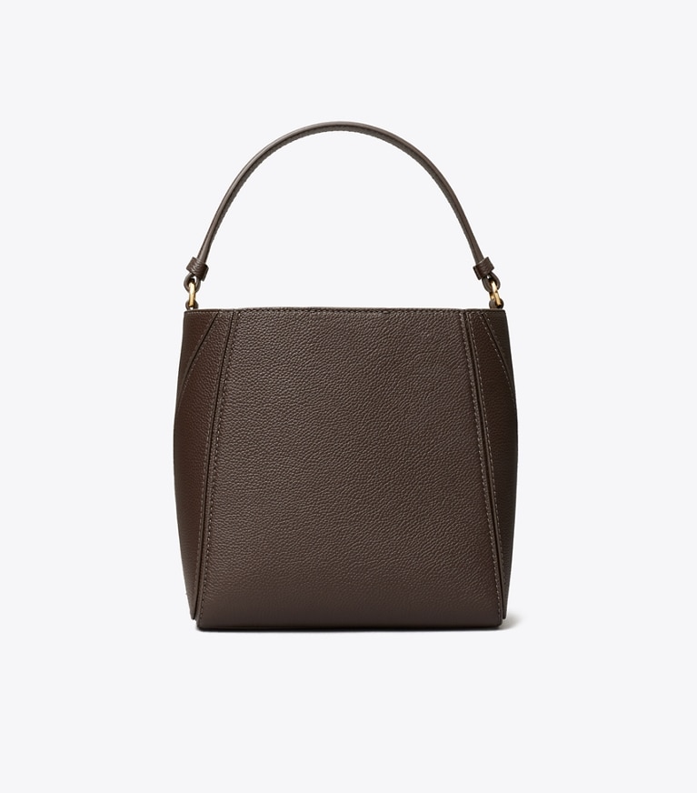 Tory Burch designer クロスボディバッグ マックグロー スモールバケットバッグ in Deep Brown 戻る
