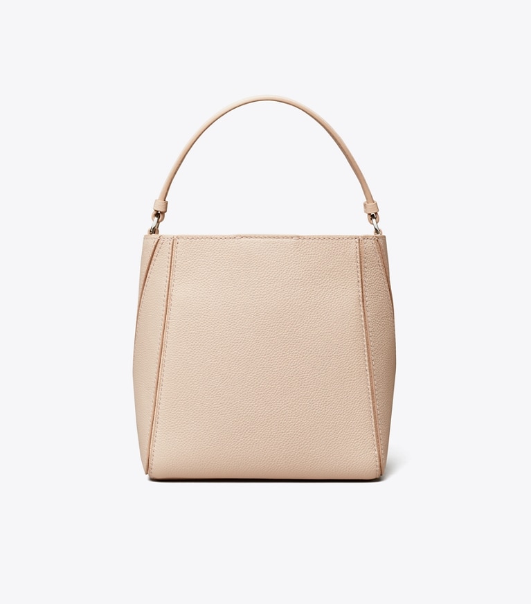 Tory Burch designer クロスボディバッグ マックグロー スモールバケットバッグ in Soft Pink angle