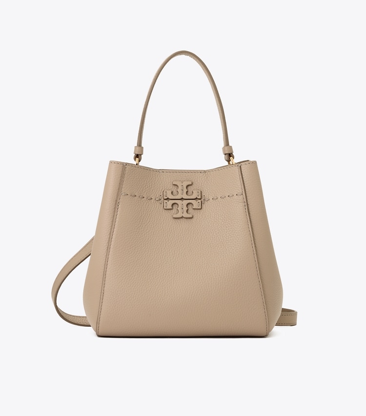 Tory Burch designer クロスボディバッグ マックグロー スモール バケットバッグ in Fresh Clay 戻る