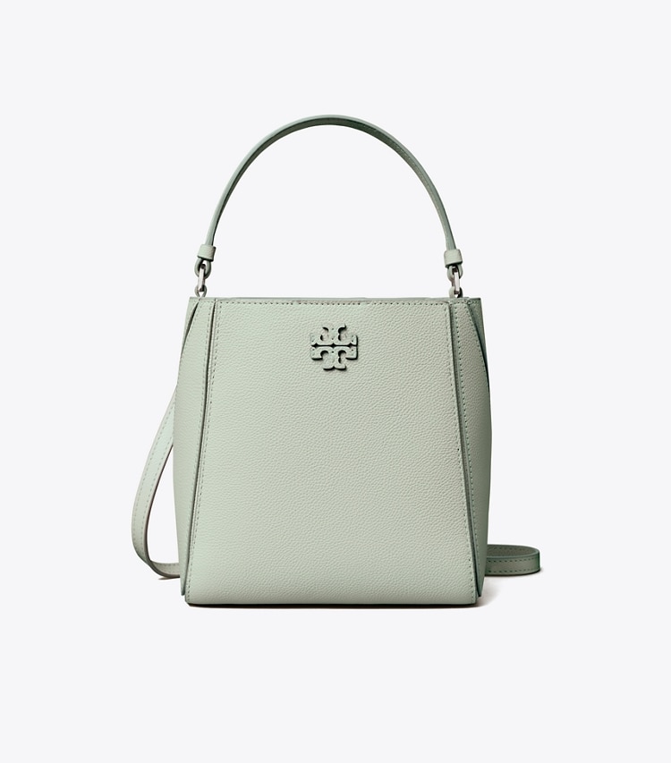 Tory Burch designer クロスボディバッグ マックグロー スモールバケットバッグ in Light Green front
