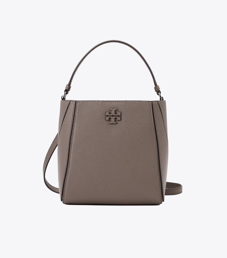 Tory Burch designer クロスボディバッグ マックグロー スモールバケットバッグ in Wild Mushroom front