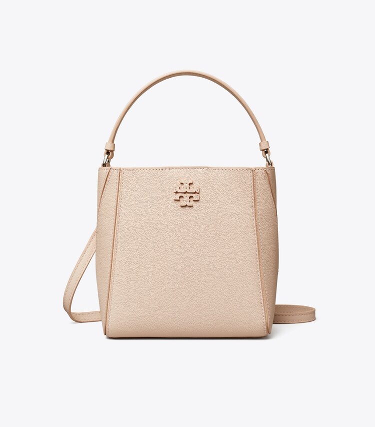 Tory Burch designer クロスボディバッグ マックグロー スモールバケットバッグ in Soft Pink front