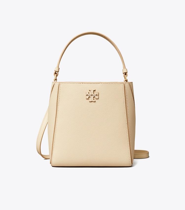 Tory Burch designer crossbody bags Small McGraw Bucket Bag in BRIE front