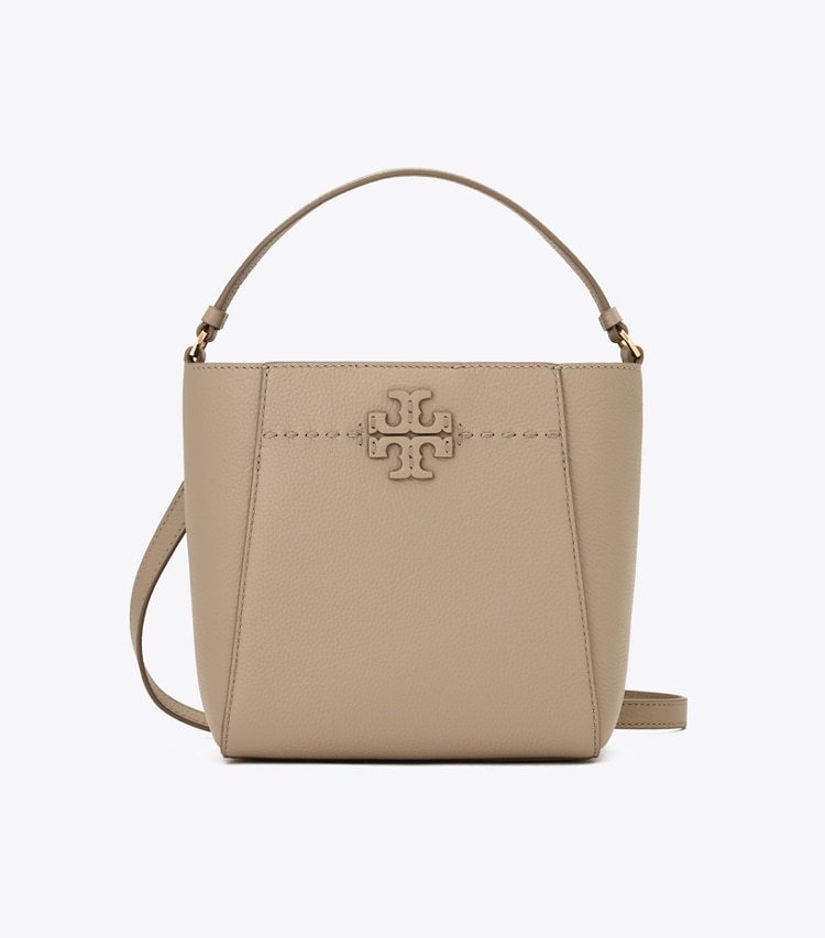 Tory Burch designer クロスボディバッグ マックグロー スモール バケットバッグ in Fresh Clay front