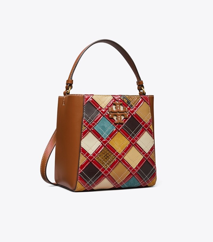 Small McGraw Patchwork Bucket Bag: Women's Designer Crossbody Bags | Tory  Burch