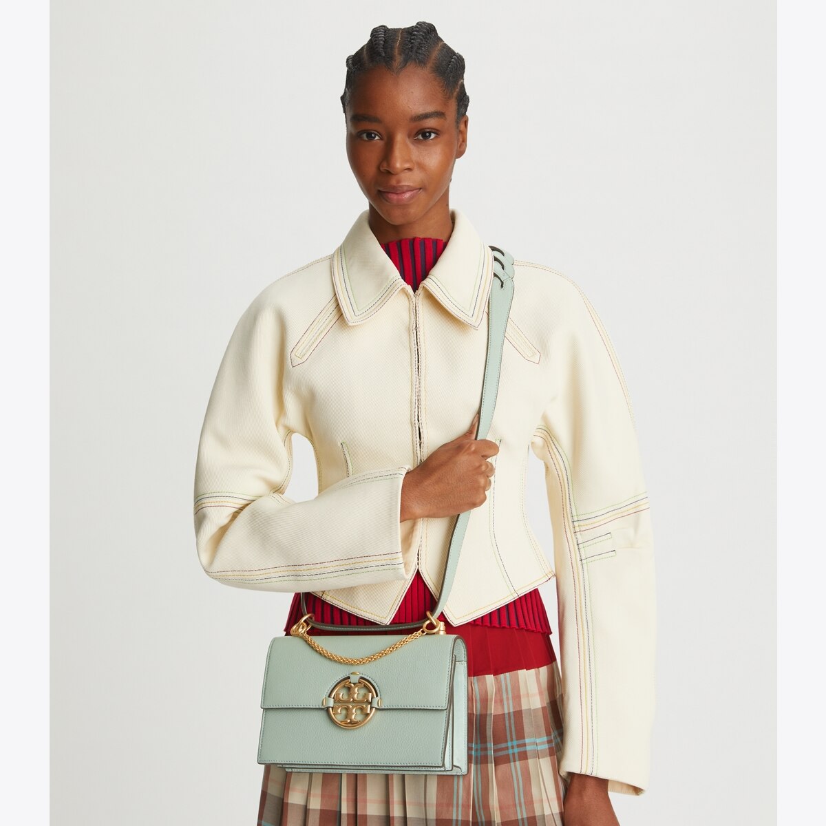 Tory Burch ☆ MILLER SMALL FLAP SHOULDER BAG [正規品/関税込] Miller Small Flap Shoulder Bag: Women's Designer Shoulder