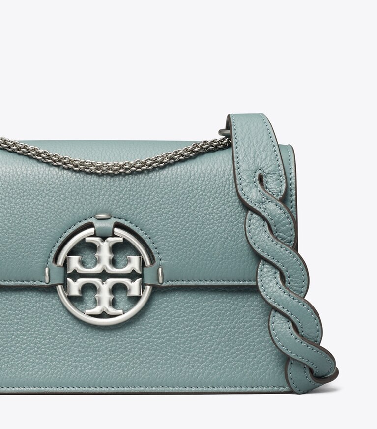 Tory Burch designer shoulder bags Small Miller Shoulder Bag in ARCTIC detail