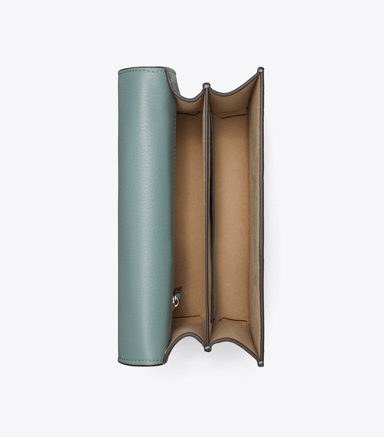 Tory Burch designer shoulder bags Small Miller Shoulder Bag in ARCTIC overhead