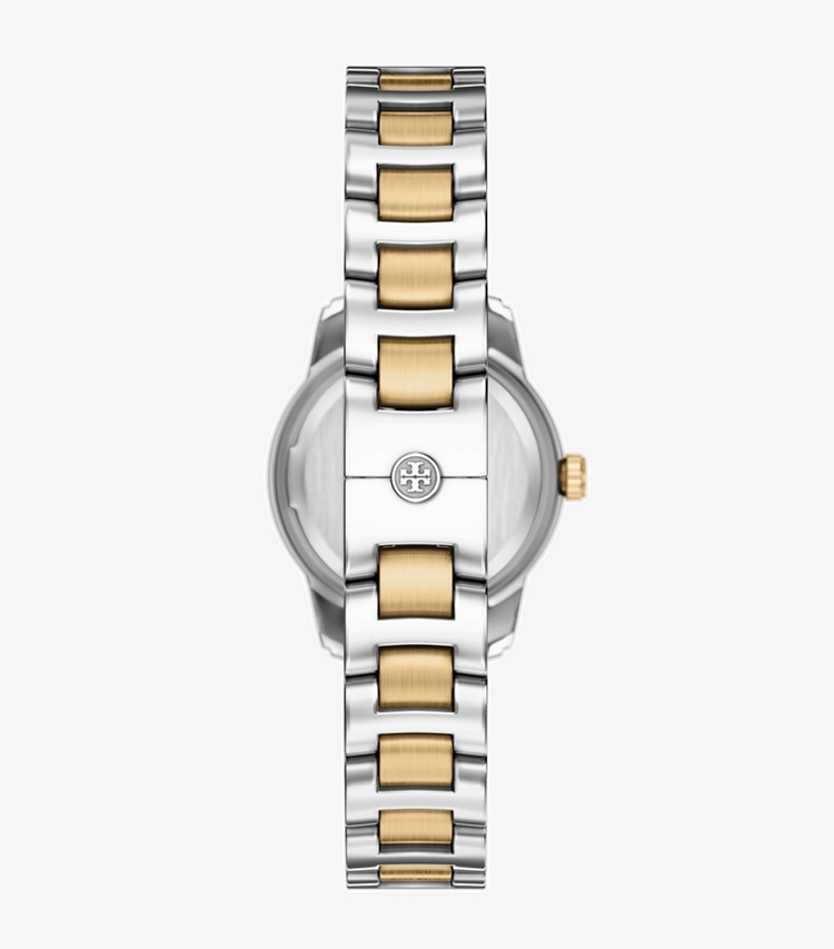 Tory Burch designer strap watches Small Miller Watch in GREEN/TWO-TONE back