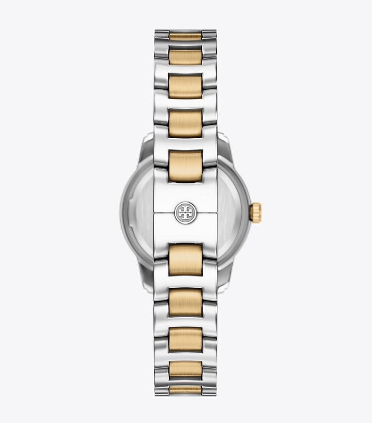 Tory Burch designer strap watches Small Miller Watch in GREEN/TWO-TONE back