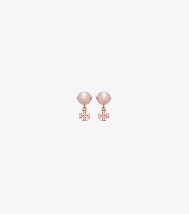 Tory Burch designer イヤリング&ピアス ムーンダンス スモール スタッドピアス in Rose Gold / Pink front