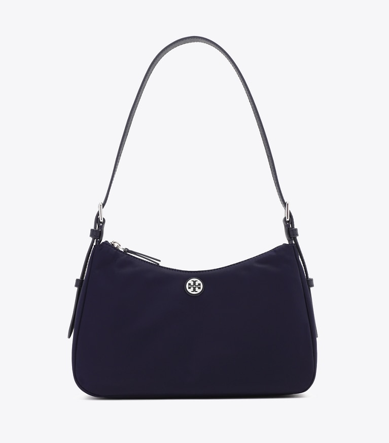 Tory Burch designer ショルダーバッグ ナイロン ジップトップ スモール ショルダーバッグ in Tory Navy front