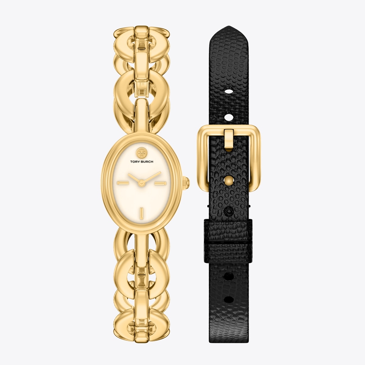 Small Oval Watch Gift Set: Women's Designer Strap Watches | Tory Burch
