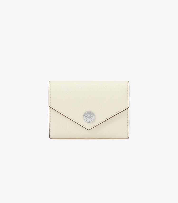 Tory Burch designer 財布 ペブル スモール エンベロープウォレット in Warm White front