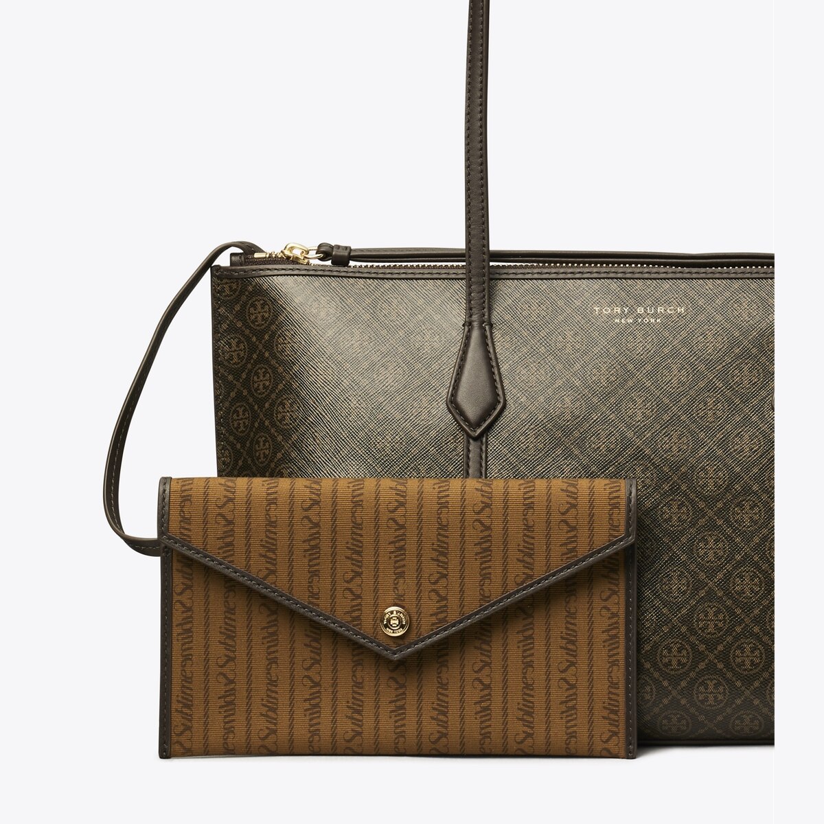 【関税&送料込】Tory Burch Printed Canvas Perry Shopping Bag Tory Burch Perry Coated Canvas Tote Bag | Neiman Marcus