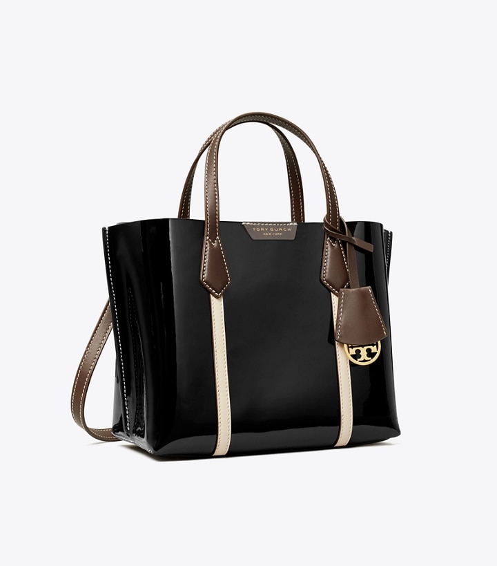 toryburch.com | Small Perry Patent Triple-compartment Tote