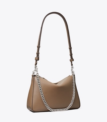 Tory Burch designer ショルダーバッグ ペリー スモール ショルダーバッグ in Wild Mushroom angle
