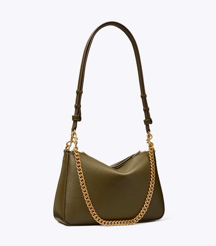 Tory Burch designer schultertaschen Small Perry Shoulder Bag in Dark Olive angle