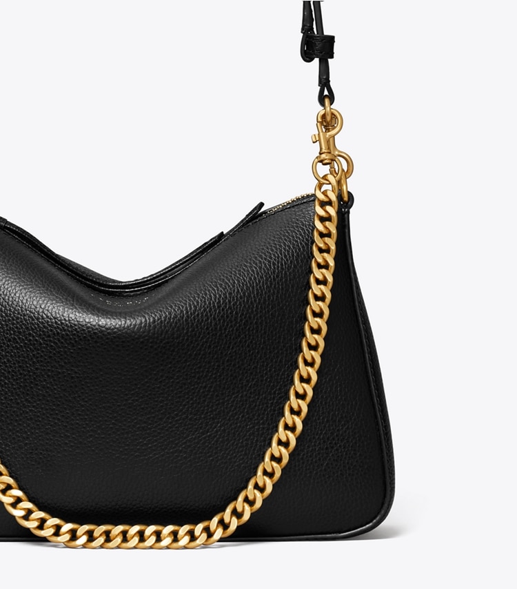 Tory Burch designer shoulder bags Small Perry Shoulder Bag in Black detail