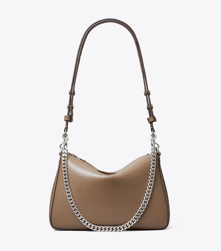 Tory Burch designer shoulder bags Small Perry Shoulder Bag in Wild Mushroom front