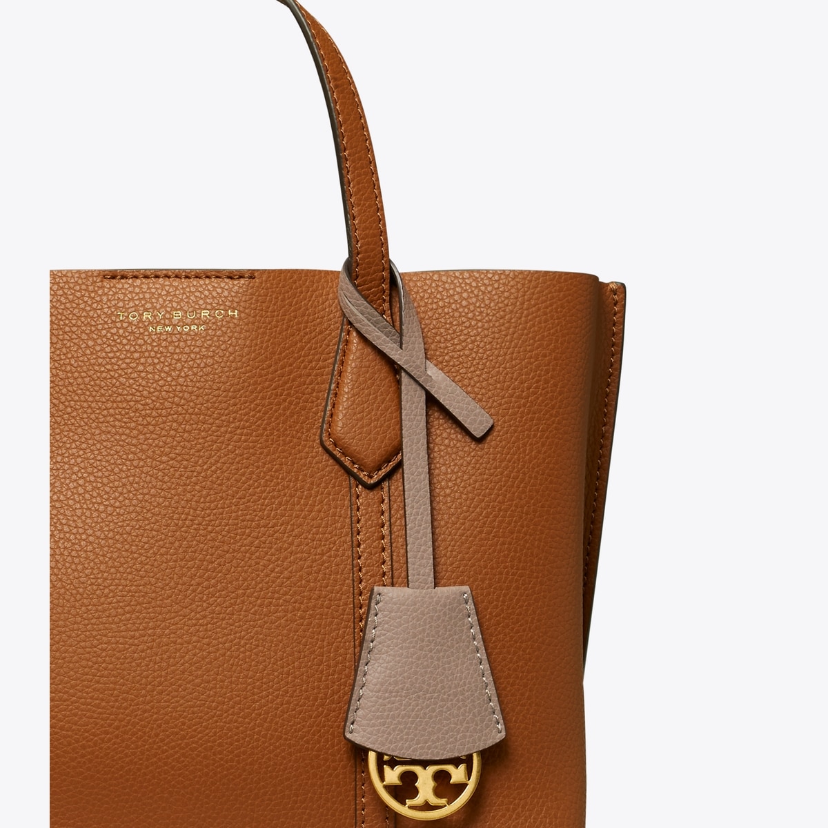 Tory Burch ☆ SMALL PERRY COMPARTMENT BAG [正規品/関税込] Small Perry Triple-Compartment Tote Bag, Light Umber | Tory